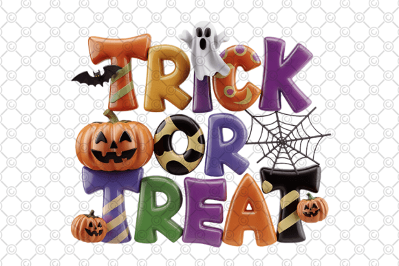 Halloween PNG, Trick or Treat PNG - 006: A Festive Design Asset