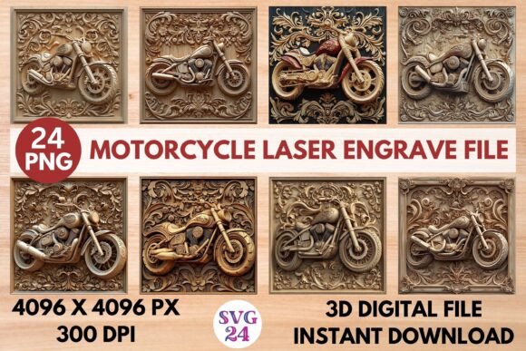 Motorcycle Laser Engrave File: Precision Design for Custom Creations