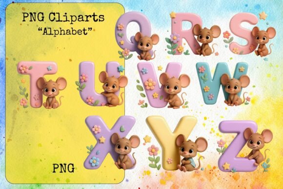 Mouse Alphabet: Adorable Letters for Creative Projects