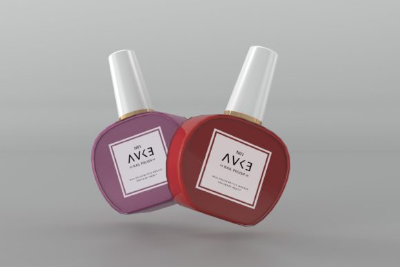 Nail Polish Two Bottle Mockup